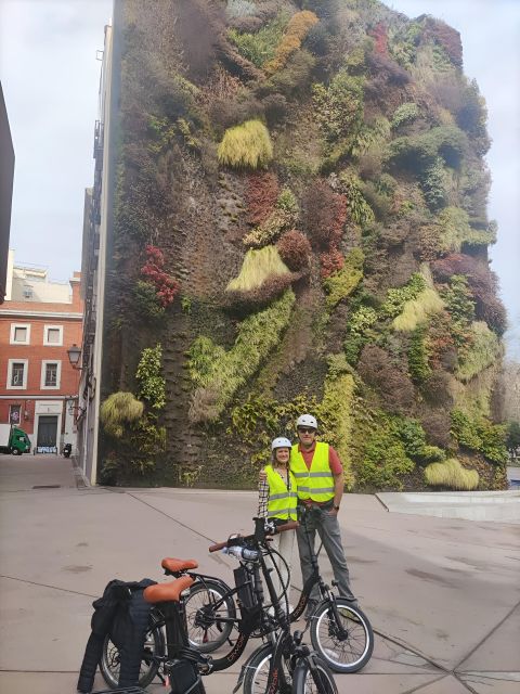 All Madrid: Private Electric Bike Tour around the city - CaixaForum and its vertical garden: a quick stop with big visual payoff