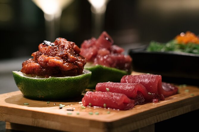 Bluefin Tuna tasting in the most Prestigious Market of Spain - Price and Value: $45.38 for Almadraba Raw Tuna