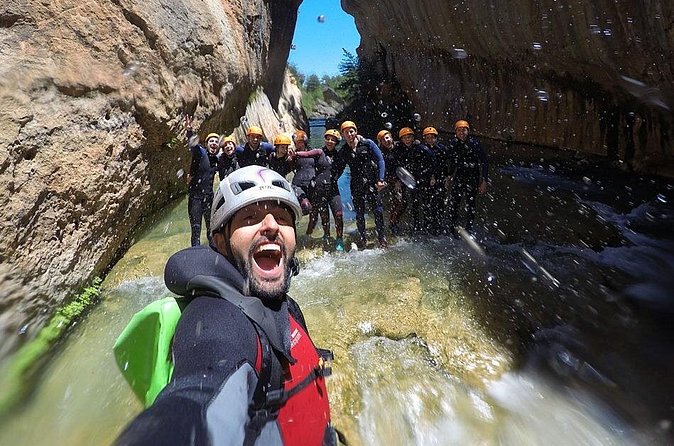 Canyoning Adventure in Madrid National Park with Transport - Entering the Duratón canyon: waterfalls, pools, and controlled chaos