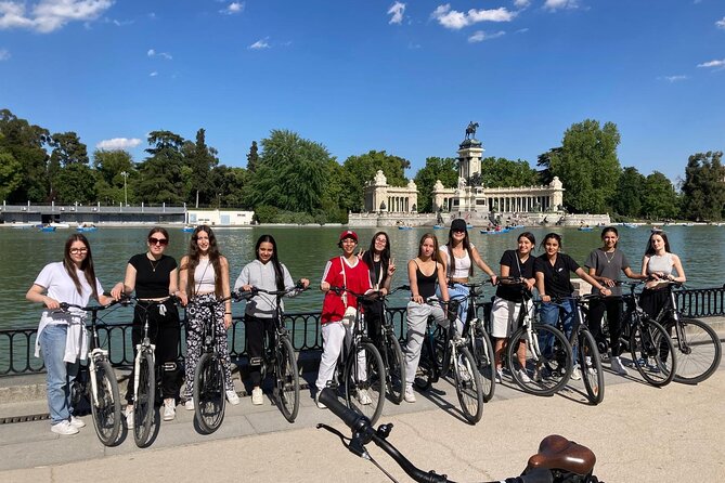 Ebike tour Madrid, green areas and panoramic views. 3 hours - Manzanares River viewpoints and the Lady of Manzanares stop
