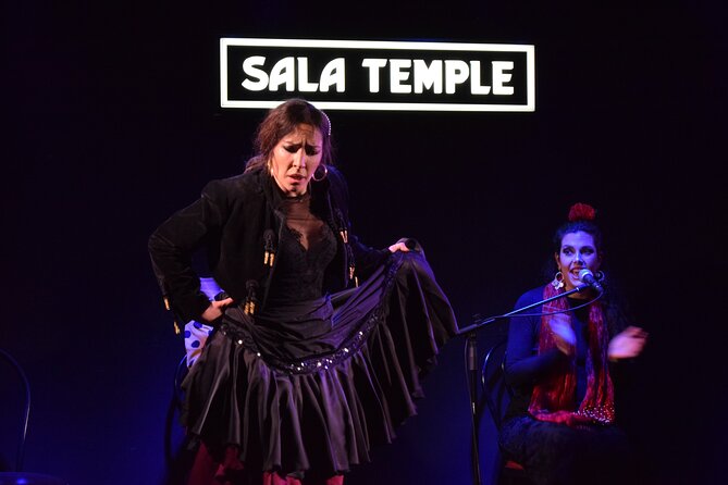Entrance to the Flamenco Temple Room in Madrid with Tapas Option - Tapas and drinks: turning the show into a full Madrid meal
