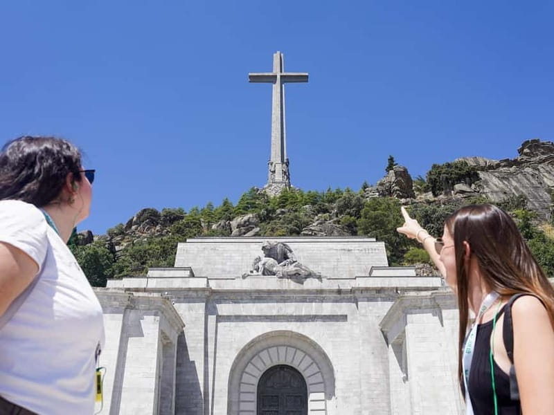 From Madrid: Toledo, Escorial & Valley of Fallen Day Tour - Valley of the Fallen: seeing the cross first, then the underground basilica