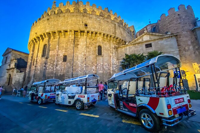 Guided Tuktuk Tour with Stops and Drop-off in Ávila - Romanesque stops: Basilica de San Vicente and why night-light matters