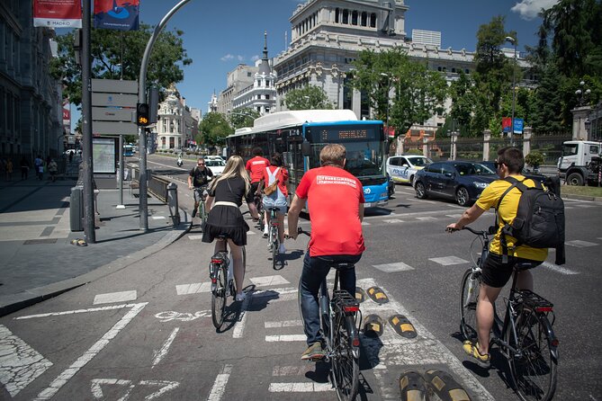 Madrid: 3 hour Guided Highlights Bike Tour with Optional Tapas - Mercado San Miguel: a quick hit of Madrid’s food magnet energy