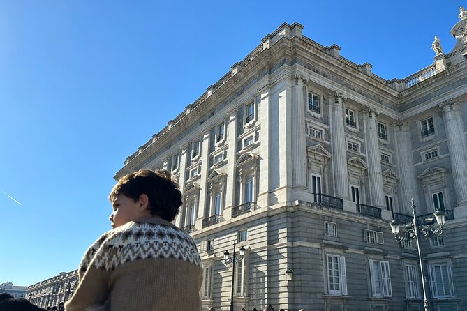 Madrid City Highlights Private Tour for kids and families - Royal Palace exterior: princes, princesses, and real questions