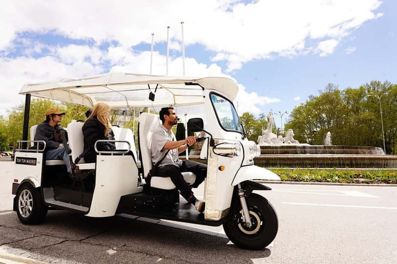 Madrid: Discover the City by Private Electric Tuk Tuk - Gran Vía, Palacio de las Cortes, and Plaza de la Villa: the city’s drama