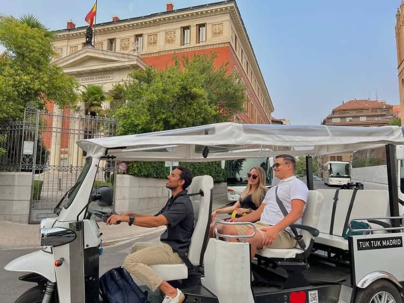Madrid: Discover the City by Private Electric Tuk Tuk - From Calle de Vergara to Royal Palace: fast orientation in the right direction