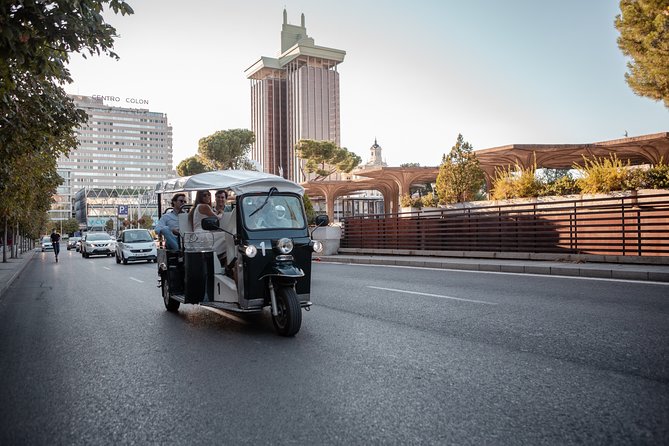 Madrid Expert Tour with Local Guide in Eco Tuk Tuk Private - Atocha station and the Spanish Courts: power, design, and city flow