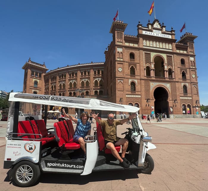 Madrid: Explore the City in an Electric Tuk Tuk - More Madrid beyond the postcard: Museo del Prado, Alcala Gate, Temple of Debod, and Bernabéu