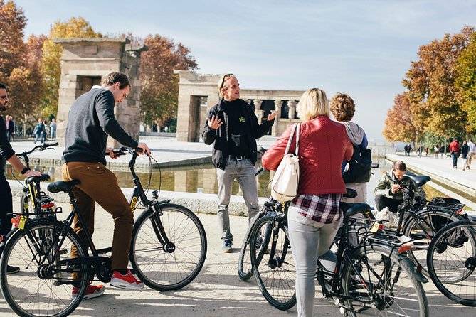 Madrid Highlights by Bike - Temple of Debod and Plaza Mayor: Egypt, arcs, and old Madrid rhythm