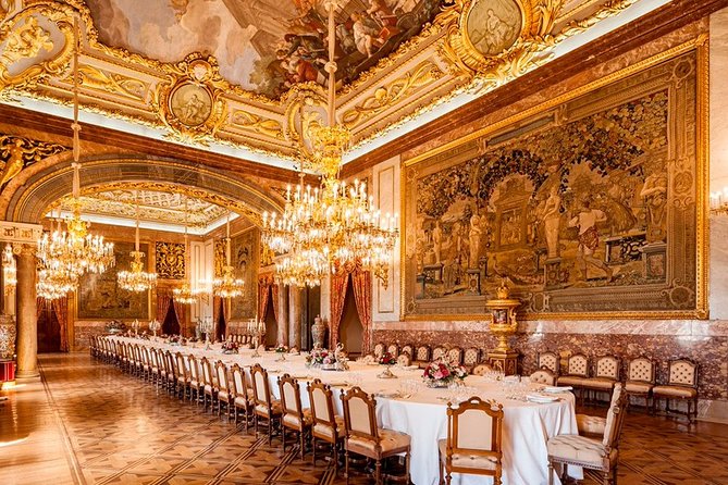 A gilded hall in the Royal Palace of Madrid