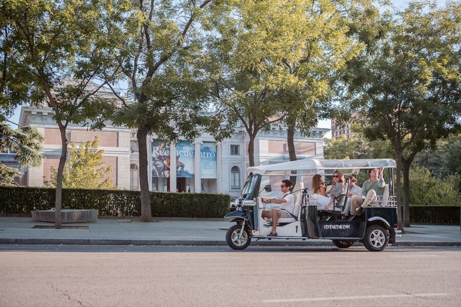 Madrid: Private City Tour by Eco Tuk Tuk - The loop starts in central Madrid: Mercado de San Miguel to Atocha