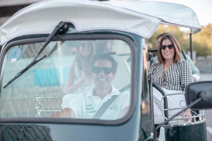 Madrid: Private City Tour by Eco Tuk Tuk - Plaza de Santa Ana to Almudena Cathedral: theater streets meet royal grandeur