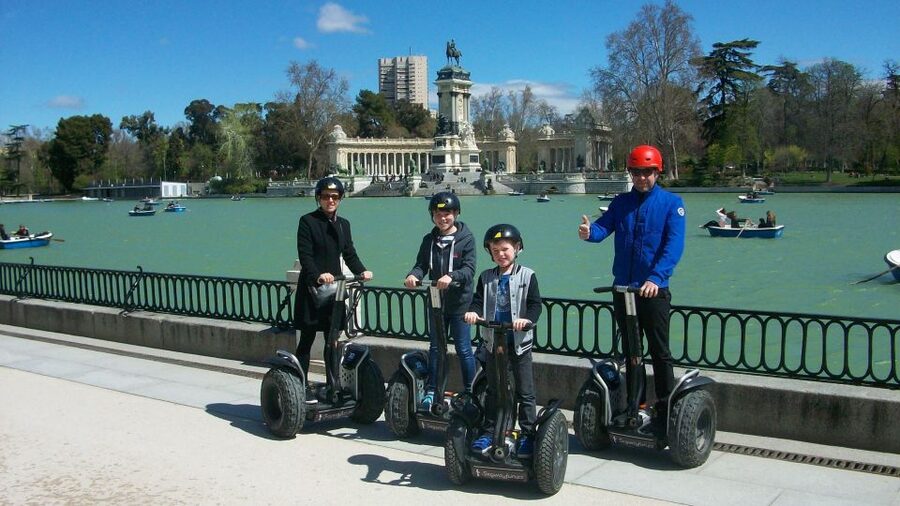 Madrid Private Segway tour. Retiro Park - Centro Historico - Crossing into Prado and the city center moments
