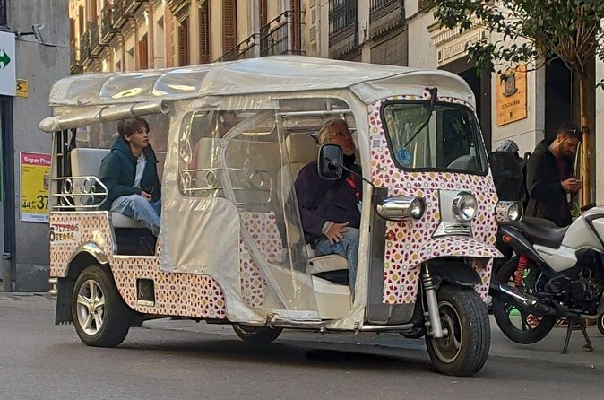 Madrid Sightseeing Tuk Tuk Tours - Mercado San Miguel and old-market architecture