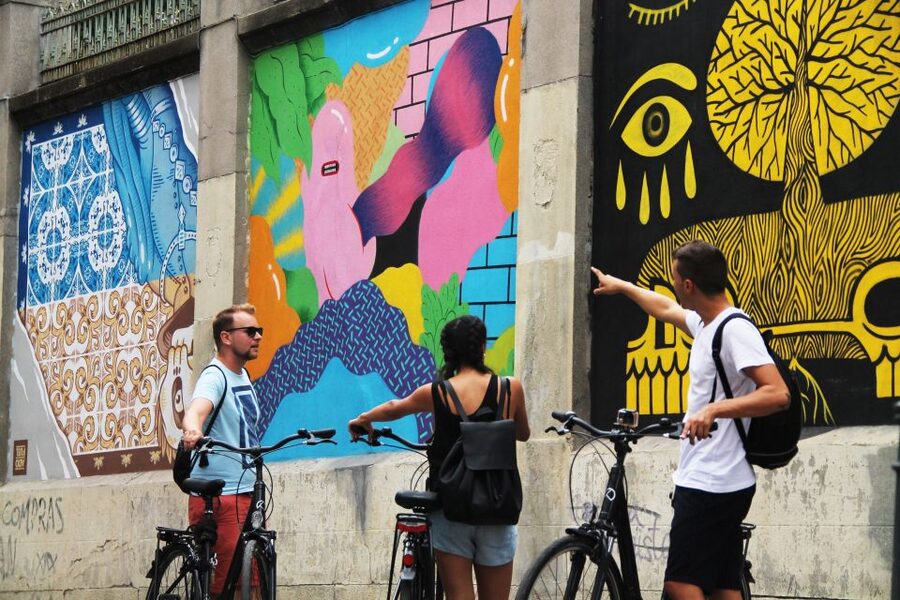 Madrid: Street Art Bike Tour - The ride feel: medium cycling, one uphill, city traffic in the mix
