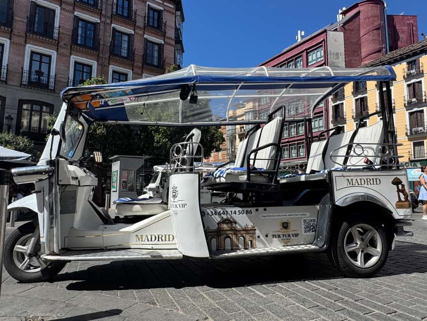Madrid: Tuk Tuk Tour with Live Commentary - Electric Tuk-Tuk Comfort for Madrid’s Tight Streets