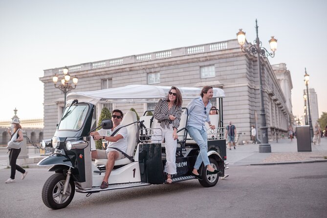 Madrid Welcome Tour with Local Guide in Eco Tuk Tuk Private - Meeting Point by the Royal Palace: Go Straight to the Underground Stairs