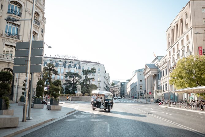 Madrid Welcome Tour with Local Guide in Eco Tuk Tuk Private - Eco Tuk Tuk Comfort: Small Vehicle, Big Practical Wins