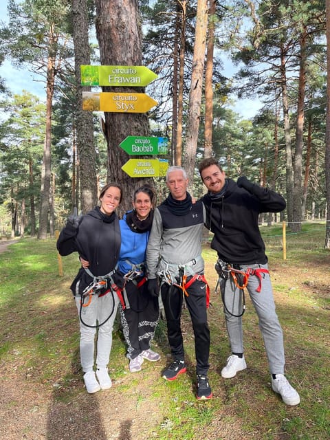 Madrid: Zip line circuits high in the trees - What you actually do up there: zip lines and aerial games
