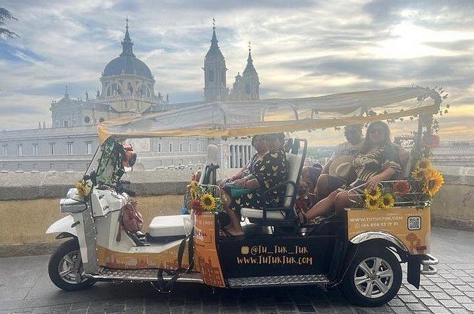Privately Guided Panoramic Tour in Yellow Tuk Tuk from Madrid - The Prado Area and Real Madrid vs Atlético Energy: Bernabéu and Museo Stops