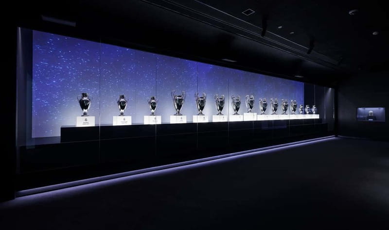 Real Madrid: Bernabeu Stadium SelfGuided Tour & Wine tasting - Trophy cases, kits, boots, and the museum’s real star