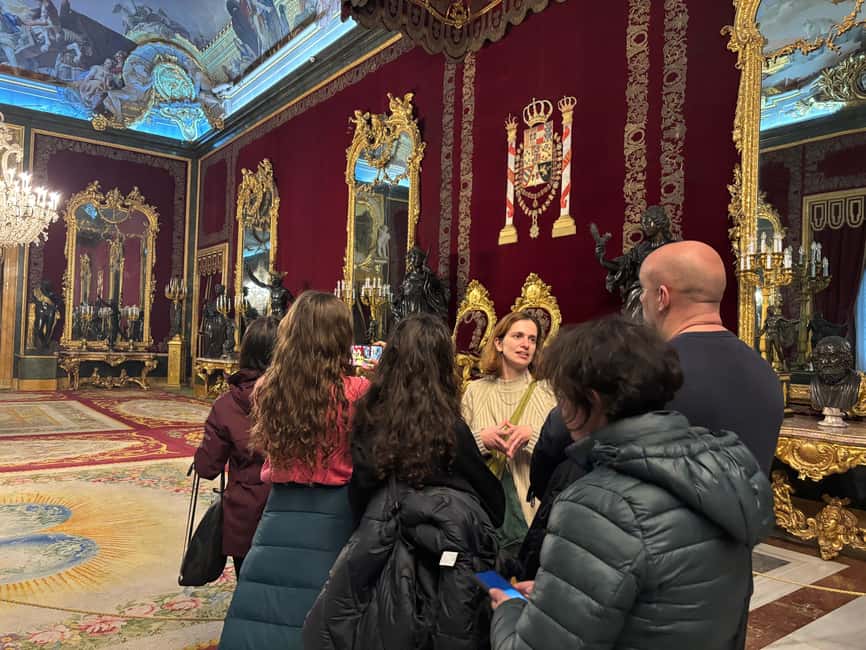 The Royal Palace of Madrid: Small Group Guided Tour - The Throne Room, Royal Chapel, and Hall of Mirrors
