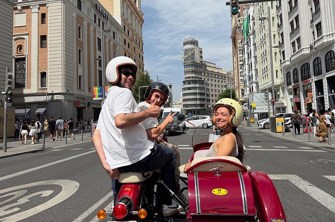 The Ultimate Madrid Private Sidecar Experience (2 Hours) - Plaza de Cibeles and Real Madrid Territory: Architecture + Fun Stops