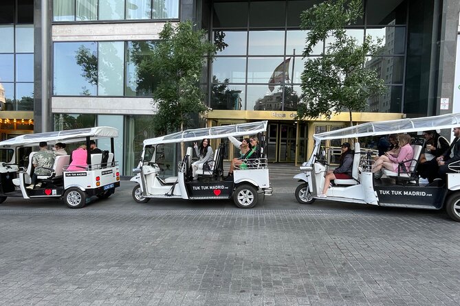 Tour en tuk-tuk electrico por MADRID MODERNO - Royal Palace, Almudena Cathedral, and San Francisco el Grande