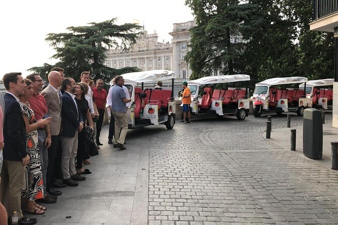 Tour Madrid in 2 hours! Electric Tuk - Fast, Fun, and Exclusive - Plaza Mayor and Mercado San Miguel: Where Old Madrid Still Shows Up
