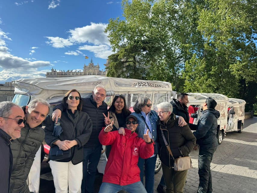 Tuk Tuk Tour with Wine Test in Madrid - The Royal Palace area: guided context for Spanish royalty surroundings